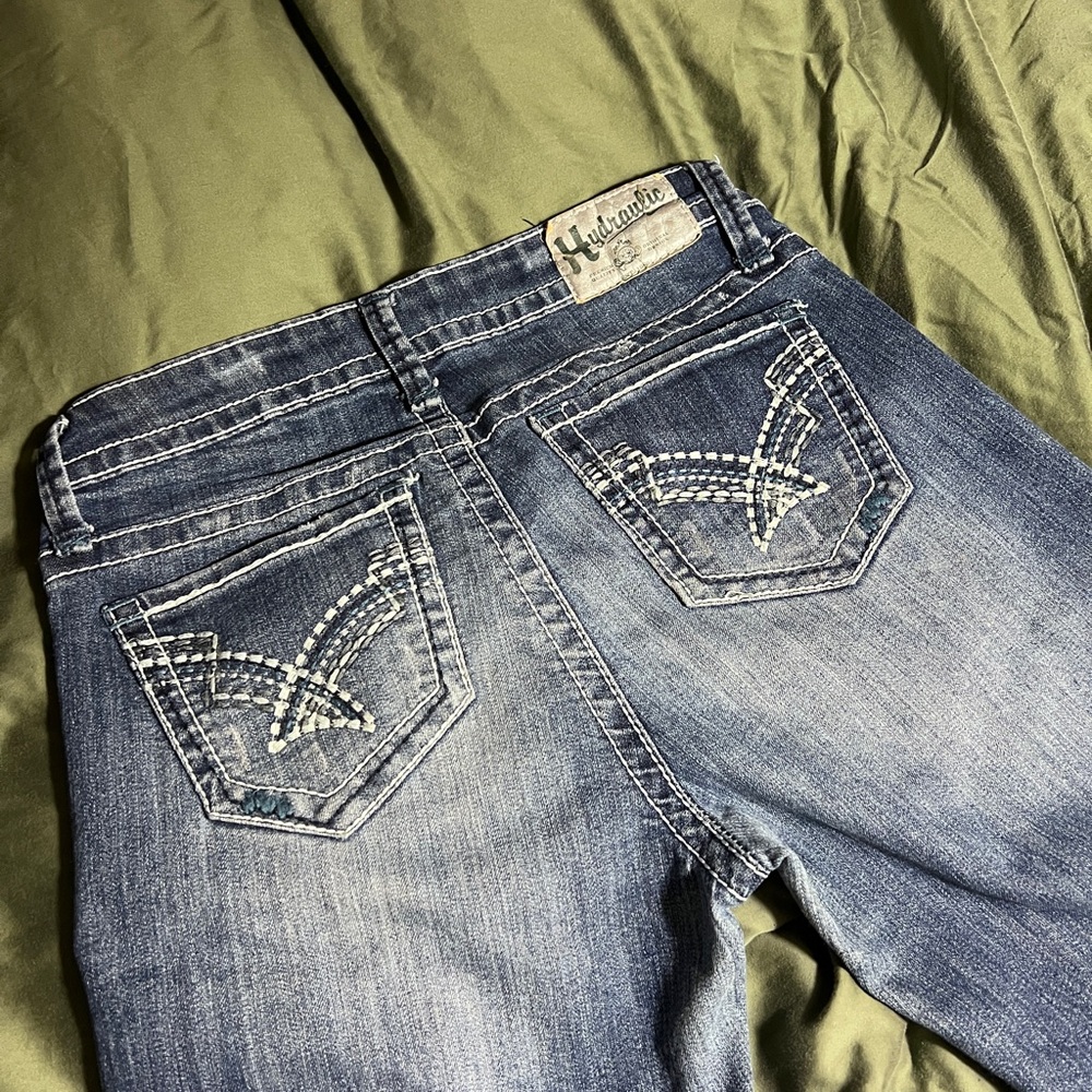 hydraulic jeans, boot cut, size 9/10